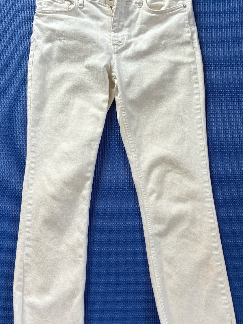 Pilcro and the Letterpress High-Rise Bootcut Jeans in White